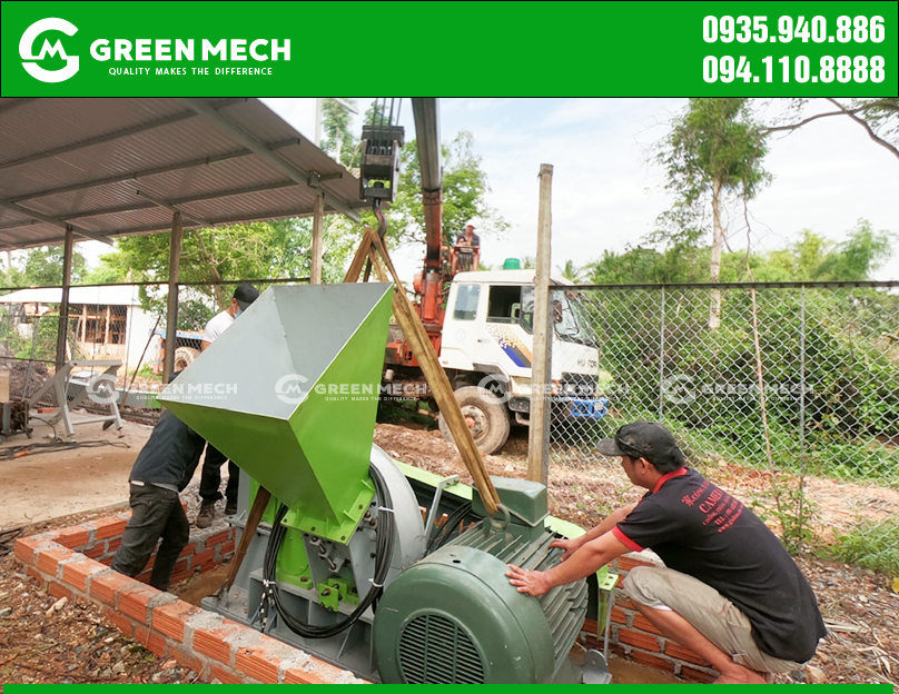 Máy băm dăm gỗ 10 tấn