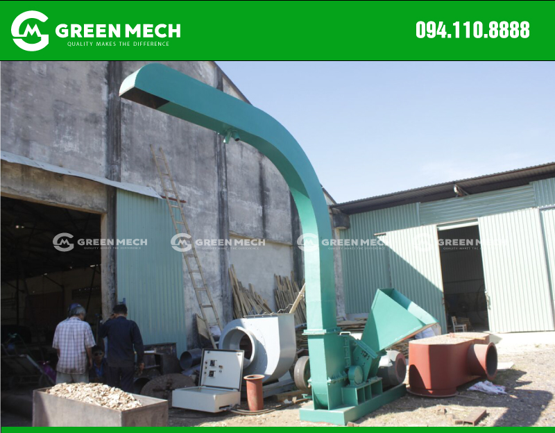 Máy băm gỗ 10 tấn GREENMECH