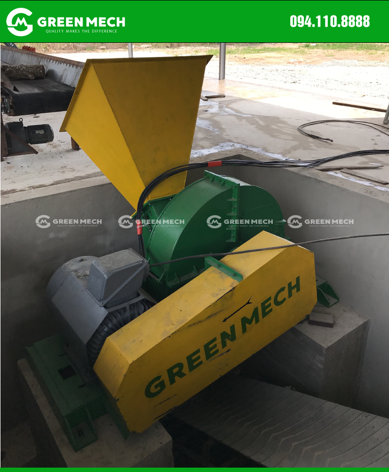Máy băm gỗ 15 tấn