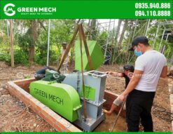 Máy băm gỗ dạng phun công suất 5 tấn lắp đặt tại Bình Định