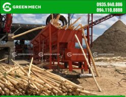 Máy bóc vỏ cây 1 trục GREEN MECH