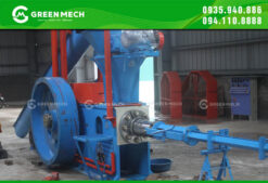 Máy ép bánh đà chuyên ép củi mùn cưa