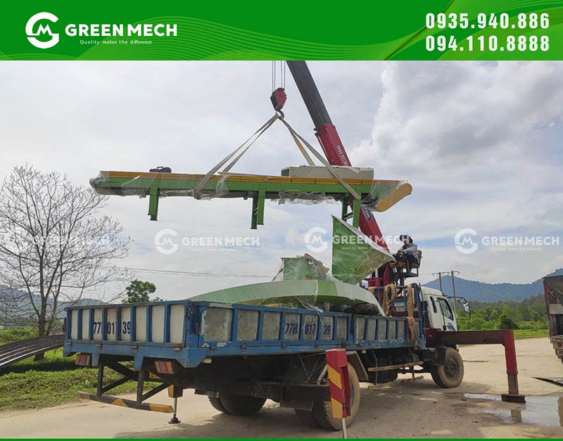 Vận chuyển lắp đặt máy băm gỗ 10 tấn đến Đắk Lắk phụ vụ nhu cầu sản xuất dăm gỗ