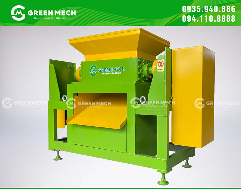 Máy nghiền 2 trục nghiền được đa dạng phế liệu