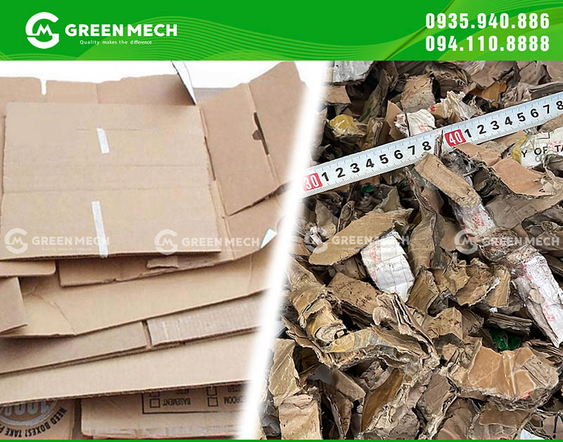 Nghiền giấy bằng máy nghiền 2 trục