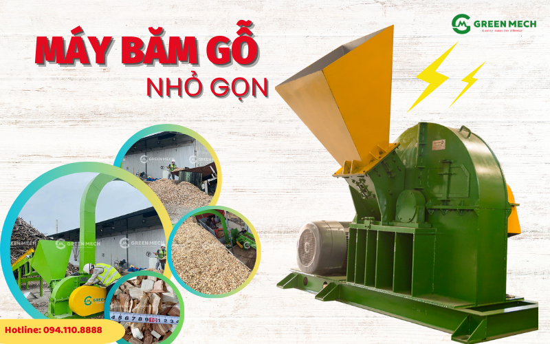 Máy băm gỗ nhỏ gọn