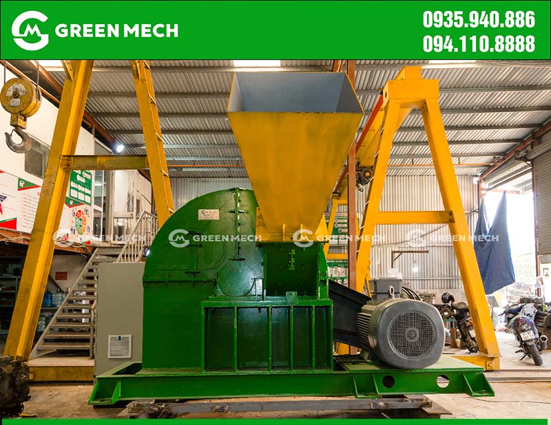 Máy băm gỗ GREEN MECH vận hành êm ái