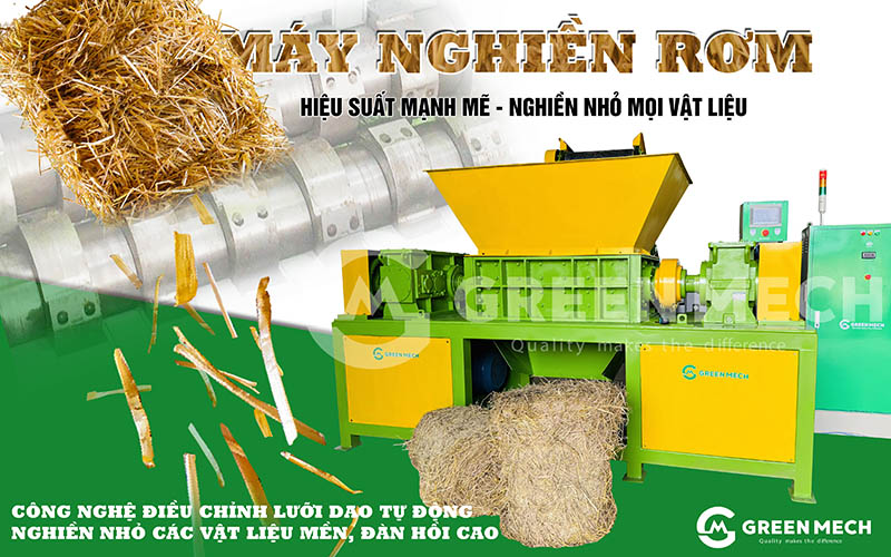 Lợi ích của rơm rạ nghiền trong ngành năng lượng xanh