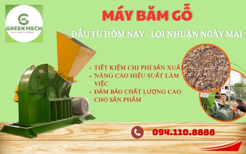 Lợi ích khi sử dụng máy băm gỗ công suất lớn của GREEN MECH