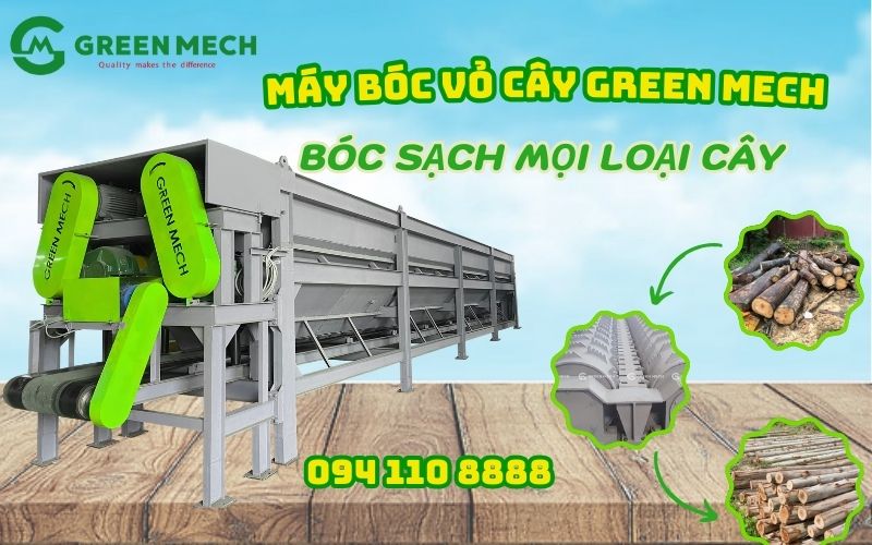 Máy bóc vỏ cây GREEN MECH