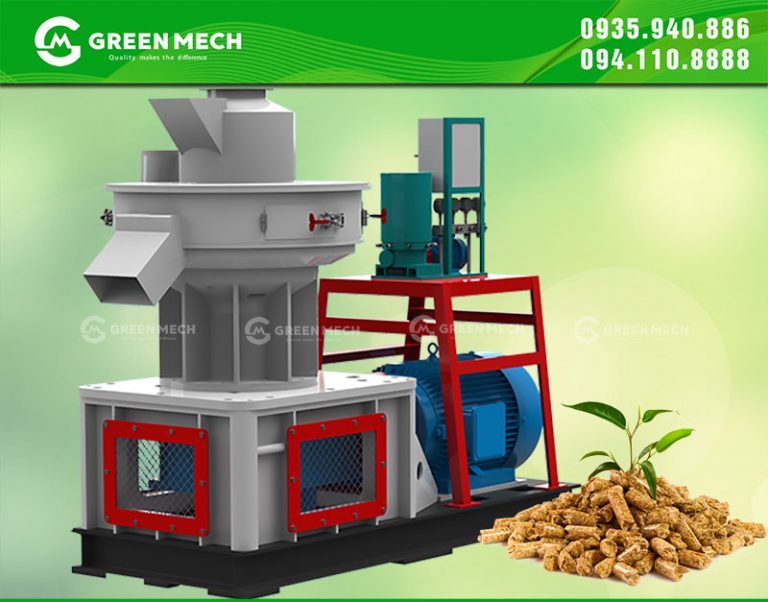 Xu hướng sản xuất viên nén gỗ năm 2025 của máy ép viên nén, máy ép viên nén gỗ, viên nén mùn cưa, wood pellet của GREEN MECH