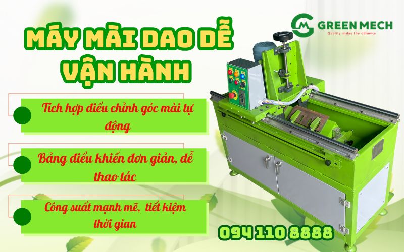 Máy mài dao băm chất lượng cao – Bí quyết giữ dao sắc bén, tăng tuổi thọ máy