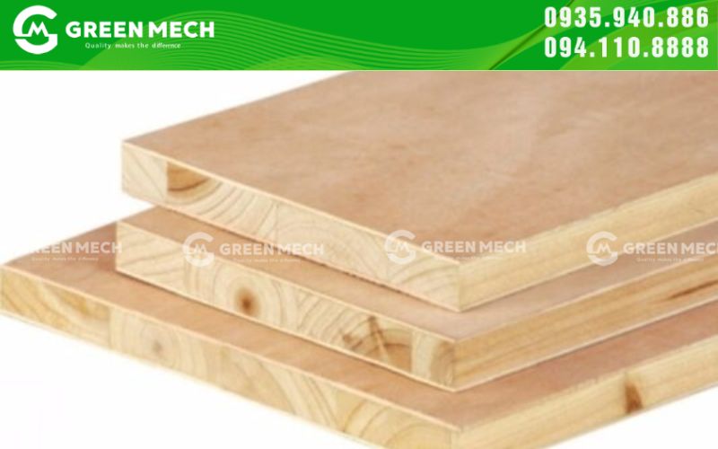 Ván gỗ xuất khẩu sau khi sử dụng máy bóc vỏ cây keo của GREEN MECH