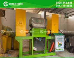 Lắp đặt máy nghiền 2 trục xử lý rác y tế tại TP. Buôn Mê Thuột