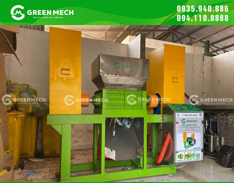 Lắp đặt máy nghiền 2 trục xử lý rác y tế tại TP. Buôn Mê Thuột Lắp đặt máy nghiền 2 trục xử lý rác y tế tại TP. Buôn Mê Thuột