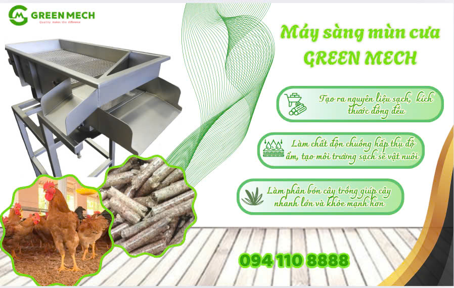 Máy sàng mùa cưa GREEN MECH