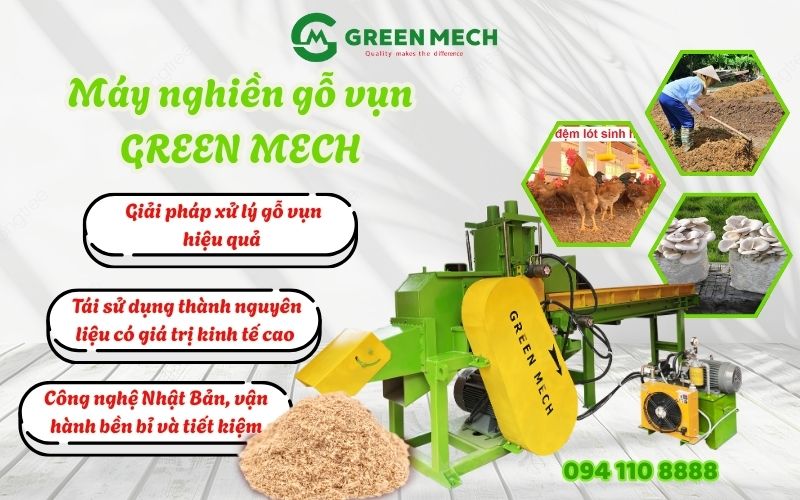 Máy nghiền gỗ vụn GREEN MECH