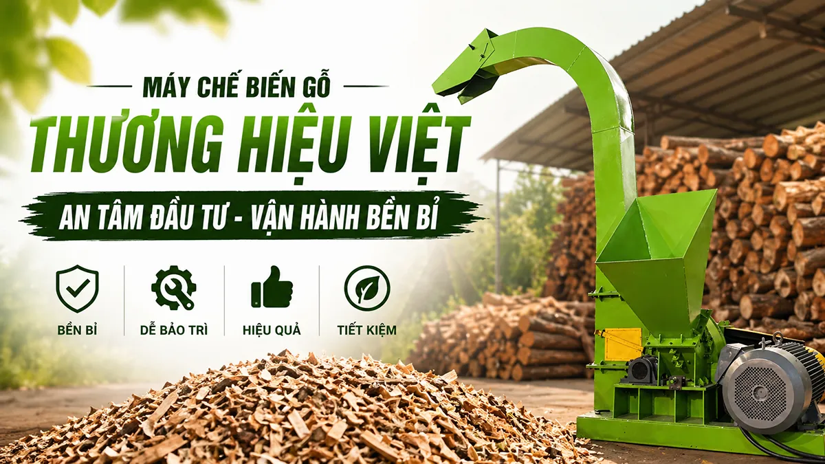 Máy chế biến gỗ thương hiệu Việt – lựa chọn an tâm cho sản xuất ổn định và lâu dài.