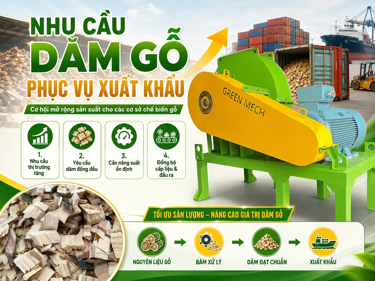 Nhu cầu dăm gỗ phục vụ xuất khẩu tạo cơ hội mở rộng sản lượng cho các cơ sở chế biến gỗ.